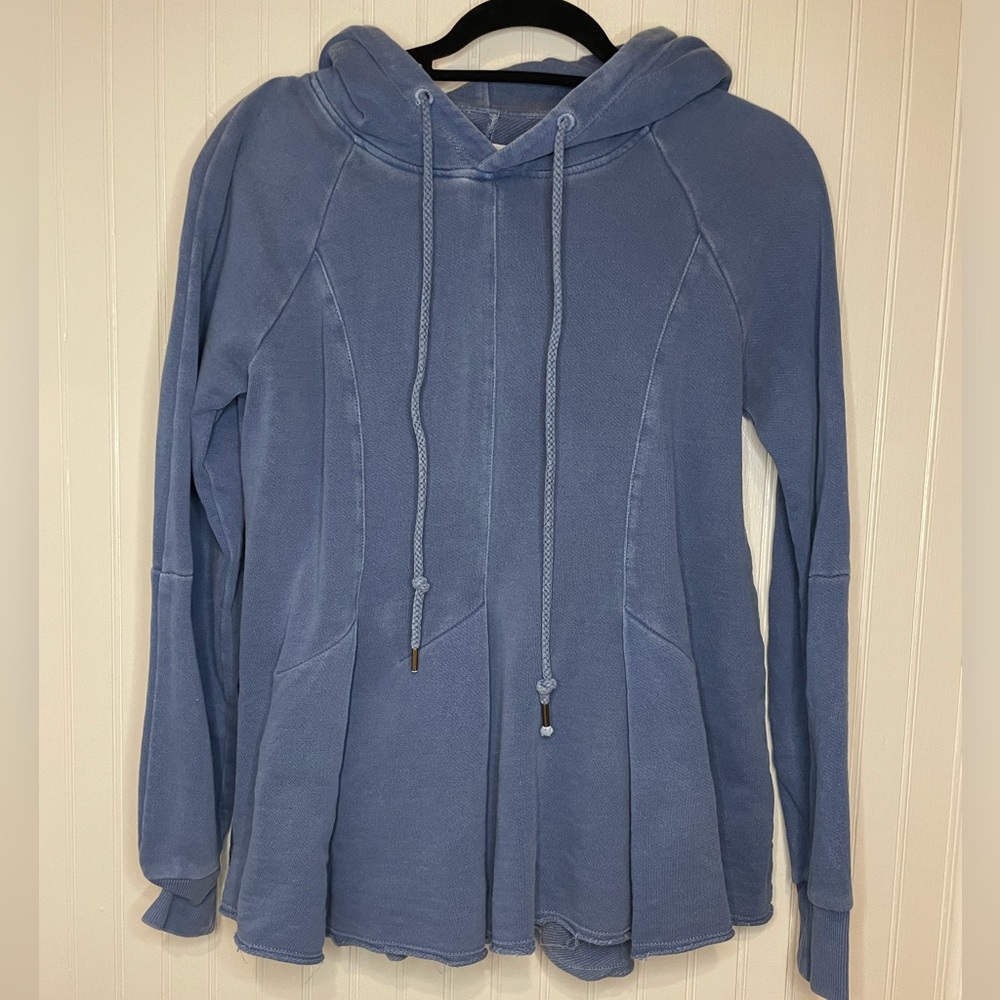 Pilcro by Anthropology blue hooded sweatshirt